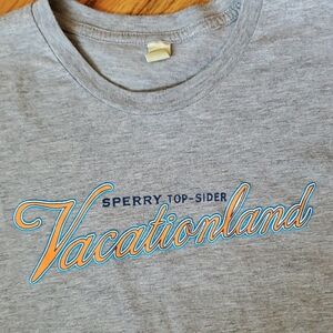 Sperry Top-Sider  "Vacationland" Gray Short-Sleeve Tee Size: S